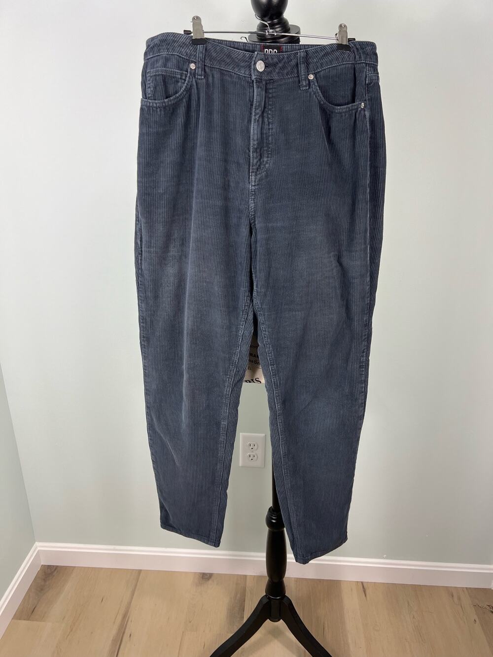 BDG Mom High Rise Gray Corduroy Jeans